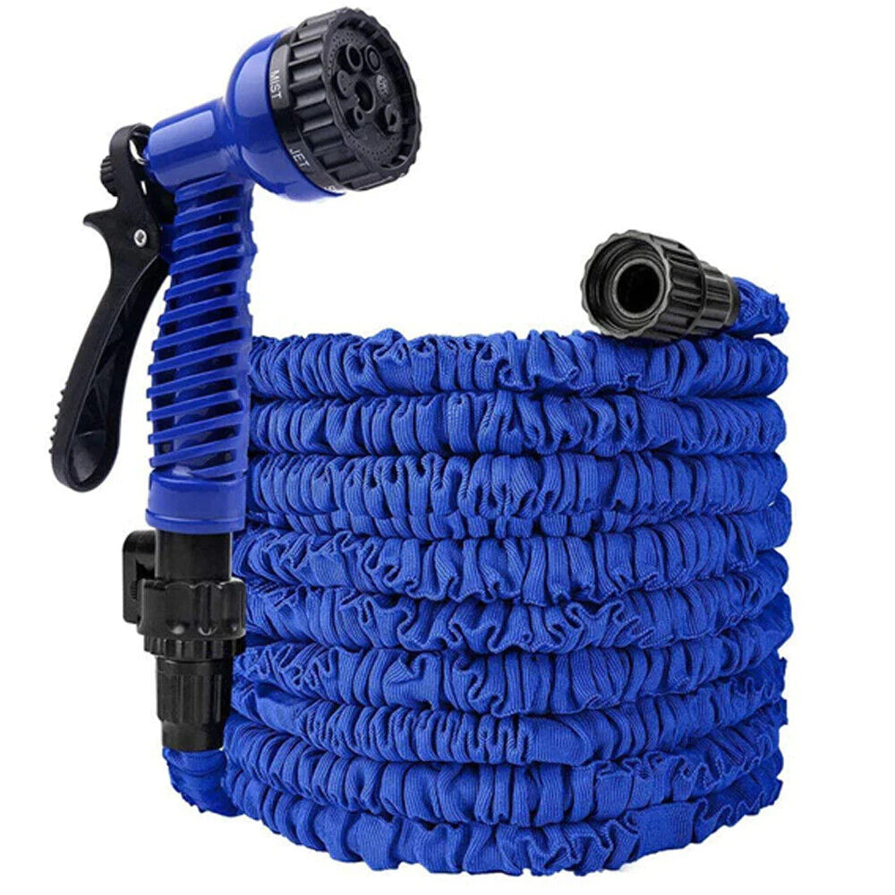 Expanding Expandable Flexible Garden Water Hose W Spray Nozzle 25, 50, 75, 100FT